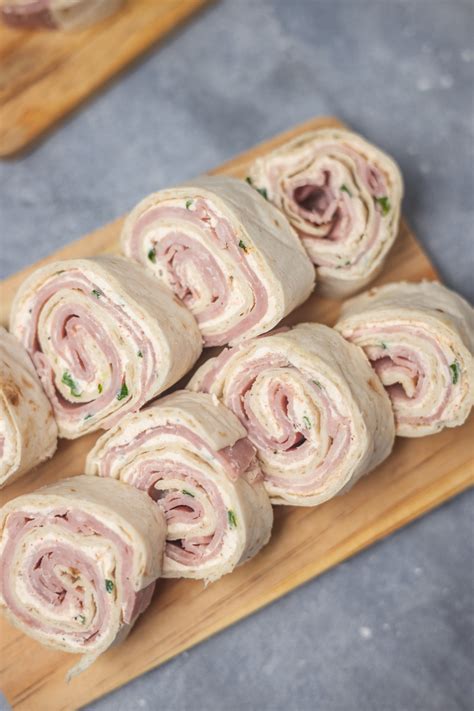 Ham And Cream Cheese Roll Ups With Tortilla