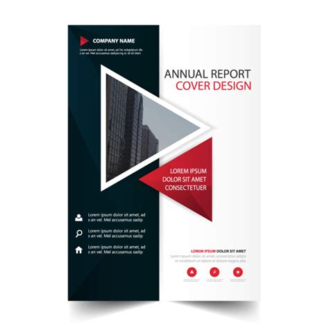 Red Annual Report Brochure Template | Brochure template, Annual report, Brochure