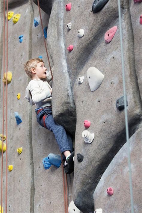 Kid Rock Climbing Stock Image Image Of Child Park Little 64852201