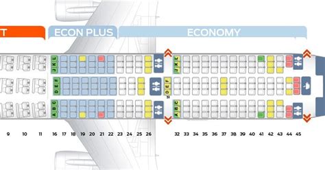 New United Boeing 777 200 Seat Map