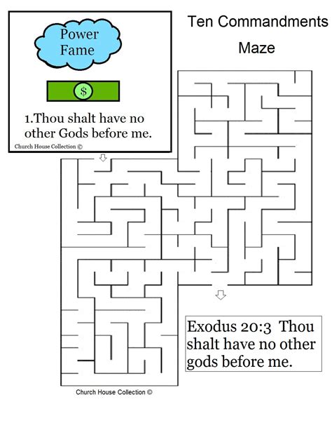 You can print it using your inkjet or laser printer and share with church members or students. Thou Shalt Have No Other Gods Before Me Lesson