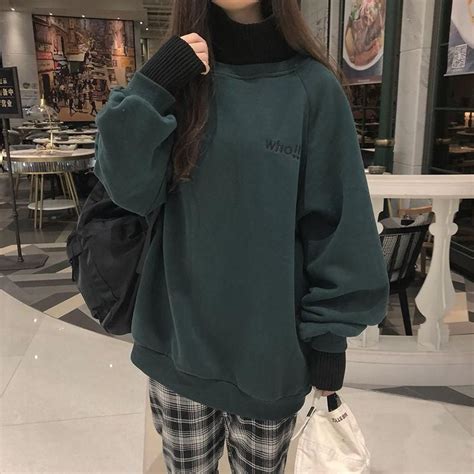 trendy embroidery hoodies dark green regular xxl in 2021 oversized outfit korean fashion