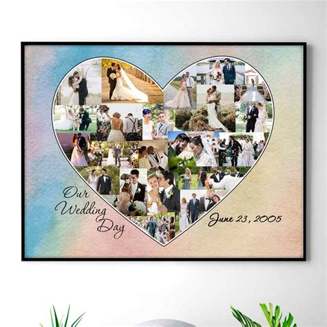 Make memories eternal with our great photo gifts section. Wedding Collage Collage Art Anniversary Collage Custom | Etsy | Wedding collage, Photo collage ...