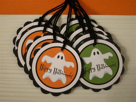 Halloween favor tags / set of 8 | Etsy
