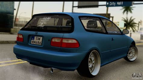 See civic 1,6 vti 1991. Honda Civic EG6 for GTA San Andreas