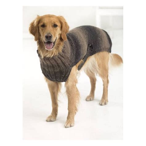 Free Pattern Lion Brand Scarfie Hunters Urban Dog Sweater L50188