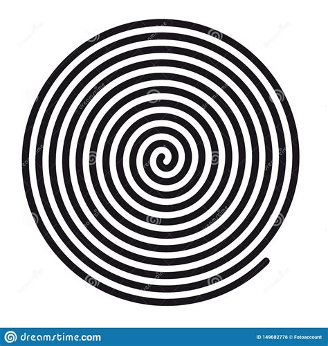 Redemoinho Espiral Hipnótico Redondo Do Sumário Ilustração Do Vetor