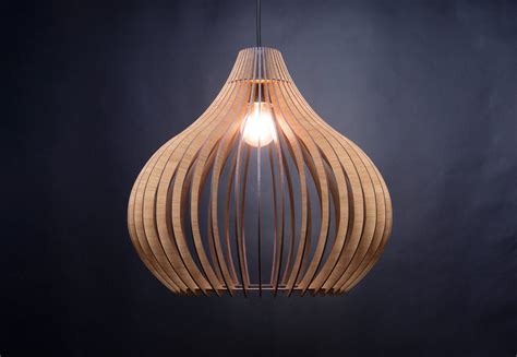 Mid Century Modern Light Wooden Pendant Light Scandinavian Etsy