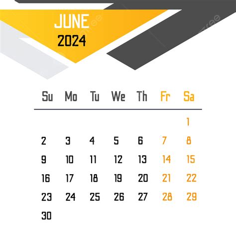 Gambar Kalendar Jun 2024 Vektor Kalendar Jun 2024 Jun 2024 Kalendar