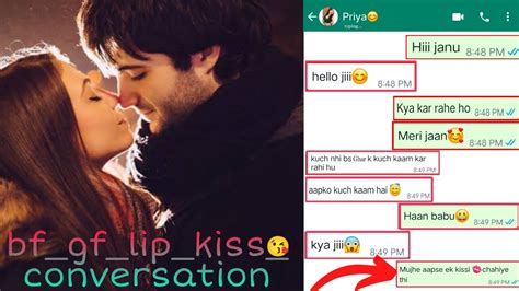 romantic kiss 😘 whatsapp chat night chat romantic love chat between gf bf nagmakhan love