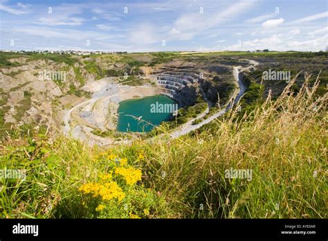 The Delabole Slate Quarry In North Cornwall Stock Photo Alamy