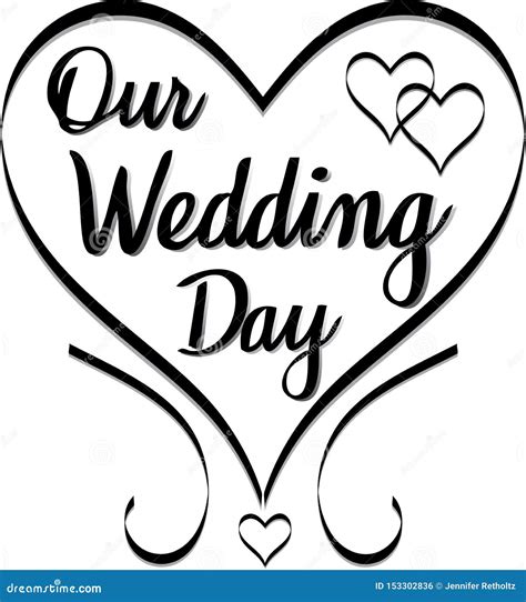 Our Wedding Day Wedding Clip Art Vector Illustration Cartoondealer