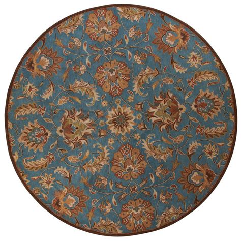 Maybe you would like to learn more about one of these? Home Decorators Collection Vogue Teal Blue 8 ft. Round ...