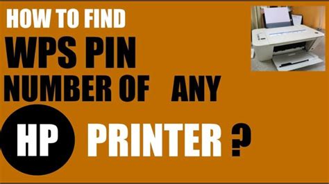 Where To Find Wps Pin On Hp Printer Wps Pin Hp Printer Images And