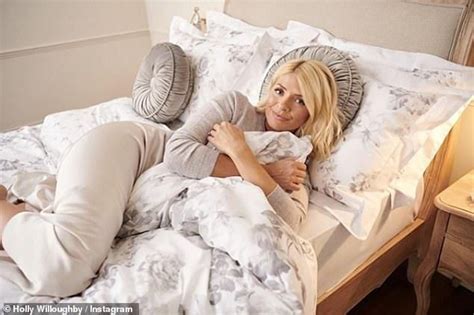 holly willoughby looks radiant as she poses in comfy nightwear holly willoughby holly
