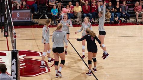 Highlights Stanford Womens Volleyball Knocks Off No 1 Nebraska In