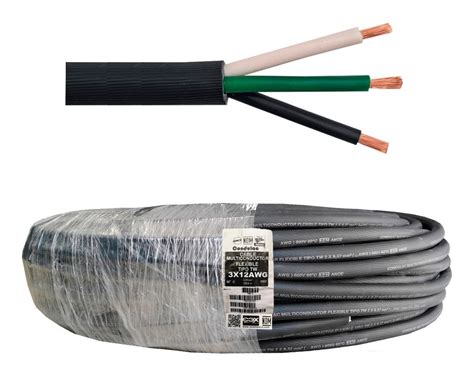 Cable Uso Rudo 3 X 12 Cobre X 10 Metros | Mercado Libre