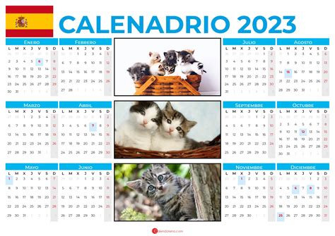 Calendario 2023 España Con Días Festivos Para Imprimir