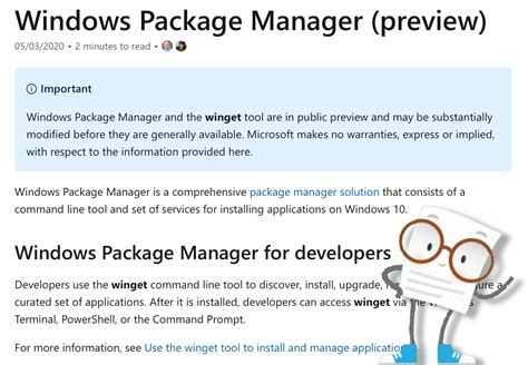 Windows Dev Docs On Twitter Windows Package Manager Is A