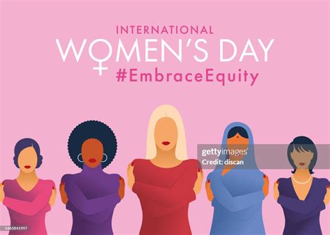 International Womens Day Concept Poster Embrace Equity High Res Vector Graphic Getty Images