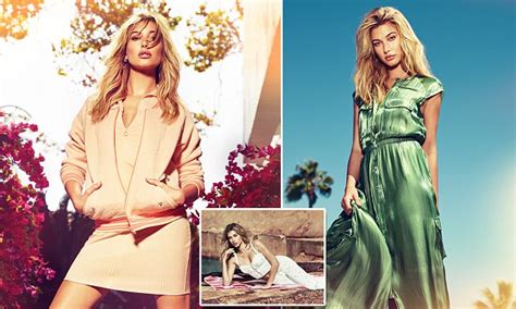 hailey baldwin appears in guess jeans ad campaign daily mail online