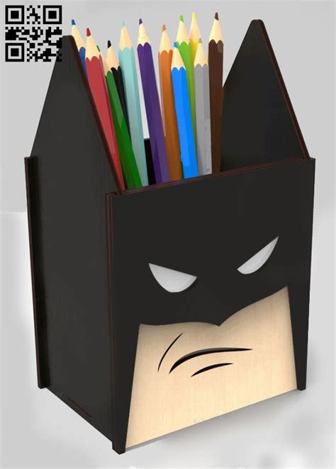 Batman Pencil Holder E0015357 File Cdr And Dxf Free Vector Download For