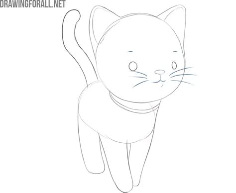 How To Draw A Cartoon Cat Easy
