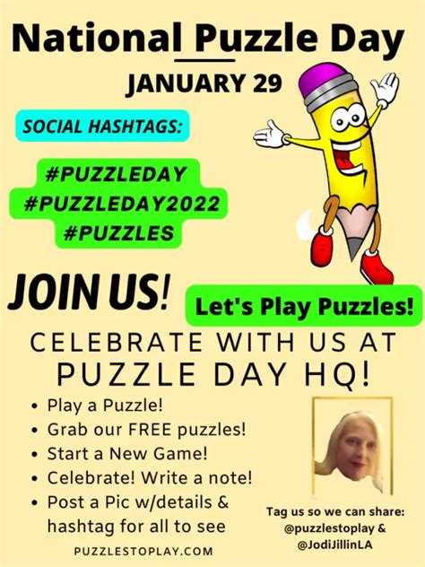 National Puzzle Day 2021 Puzzles To Play