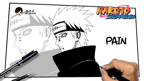 How To Draw Pain From Naruto Youtube