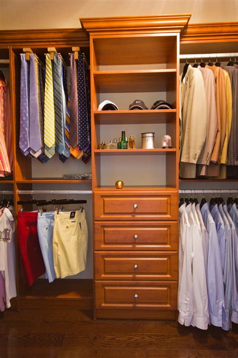 Handsome Mens Walk In Closet Traditional Closet New York By