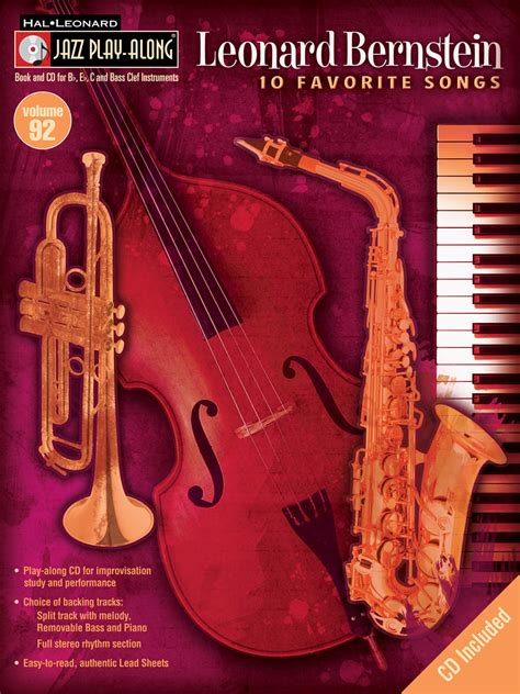 Leonard Bernstein Jazz Play Along Volume 92 Hal Leonard Online