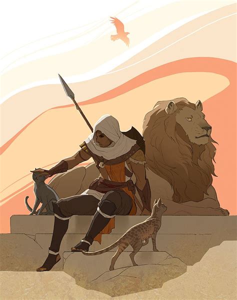 Ac Origins Fan Art You Can Tame Creatures Like The Lion And Theyll