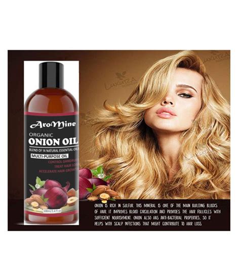 Aromine Onion Hair Oil Blend Of 14 Naturals Hair Growth 300 Ml Pack Of