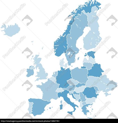 Und eine große auswahl ähnlicher bücher, kunst und sammlerstücke erhältlich auf karte von europa, entworfen und gezeichnet von f. Europa Karte Vektor Grafik blau - Lizenzfreies Bild ...