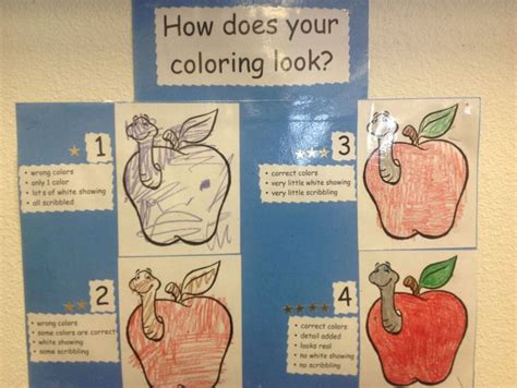 Coloring Rubric For Kindergarten