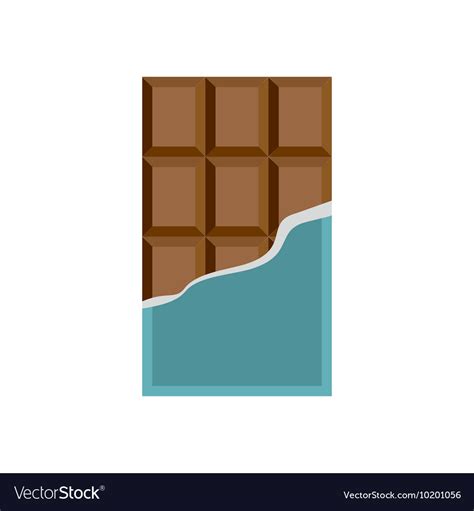 Chocolate Icon In Flat Style Royalty Free Vector Image