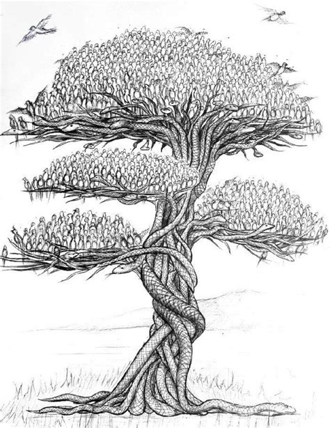 Дерево Жизни Картинки Карандашом Telegraph