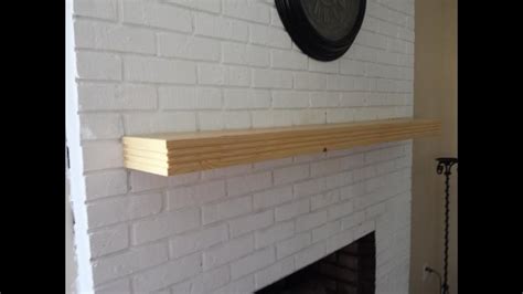 How To Build A Mantel Shelf On A Brick Fireplace Mriya Net