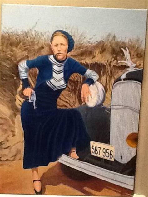 Bonnie Parker Painting By Charles Leonard