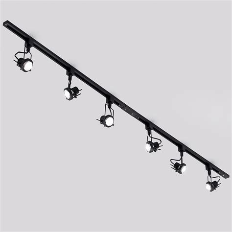 Track lighting is great idea if you want to replace existing ceiling fittings without having to rewire the house. 2 Metre Track Kit & 6 LED Greenwich Lights & Bulbs|Litecraft