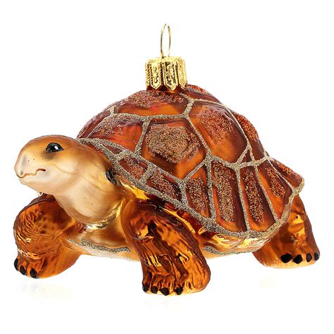 Blown glass Christmas ornament Galápagos tortoise online sales on