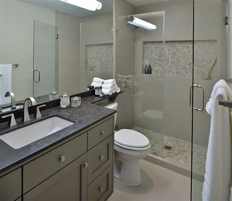 Having a separate tub and shower in a small bathroom sounds like an impossible dream. Design Plan For A 5 x 10 Standard Bathroom Remodel — DESIGNED