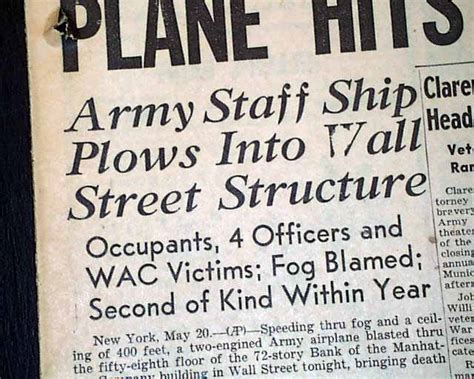 40 Wall Street Airplane Crash