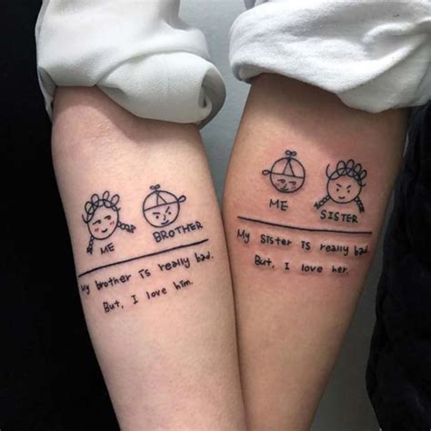 30 Inspiring Meaningful Sister Tattoo Ideas With Images Brother