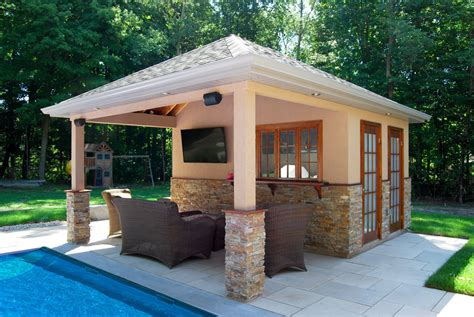 Custom Pool Cabanas Pool House Cedar Wood Structures