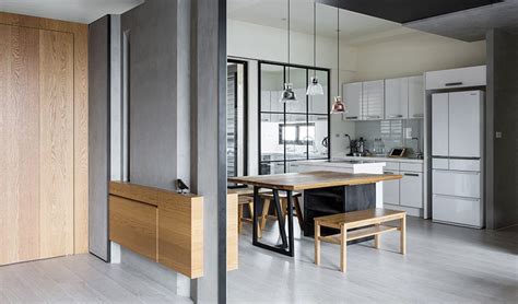 Molded door panel for kitchen cabinet is made off hdf/mdf and melamine paper veneer, which credits its fresh appearance. 承載幸福 新竹 40 坪輕工業親子樂居 - DECOmyplace 新聞 | Home decor ...