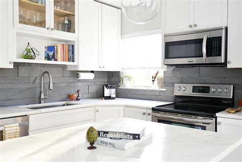 Slate Kitchen Tile Backsplash