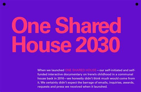 One Shared House 2030 — Future Design Of Co Living