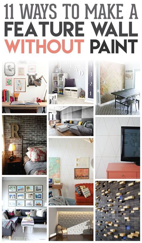 11 Inspiring Ways To Make Feature Walls Without Paint Funky Home
