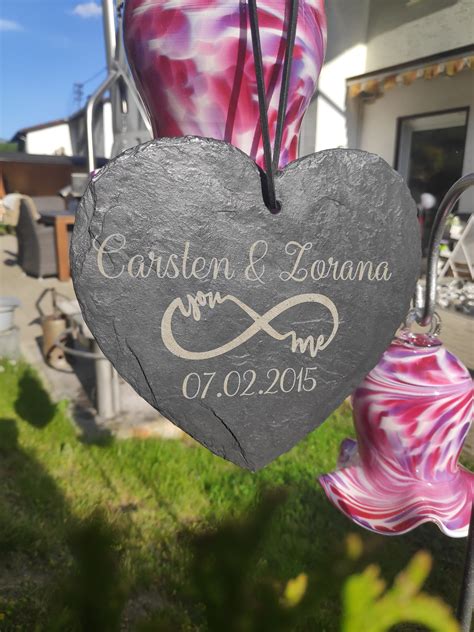 Uranhochzeit der name der uranhochzeit leitet sich vom planeten uranus ab. Schieferherz - Hochzeitstag - Jubiläum - Liebe ...
